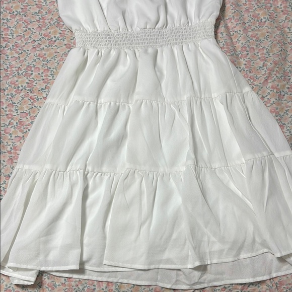 White Ruffle Dress - Picture 3 of 5